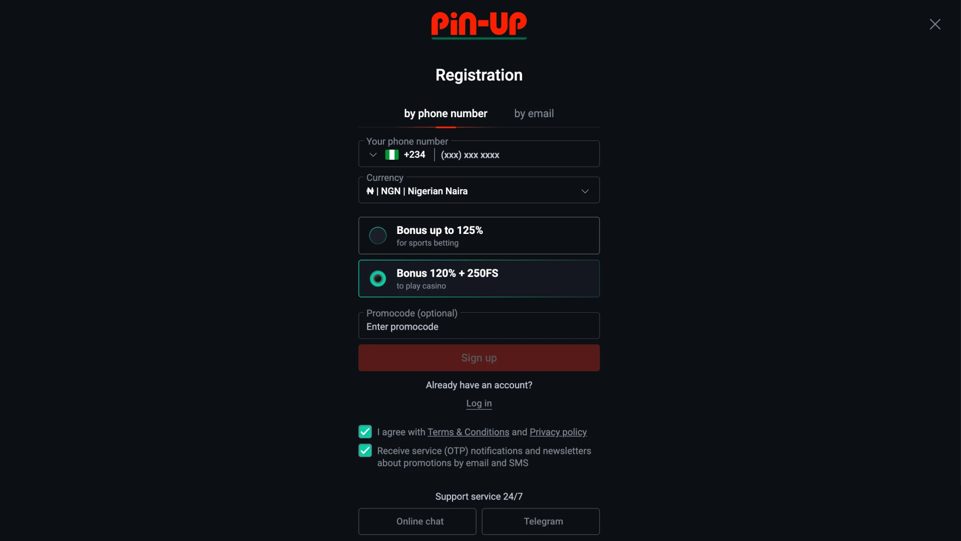 Create the Account